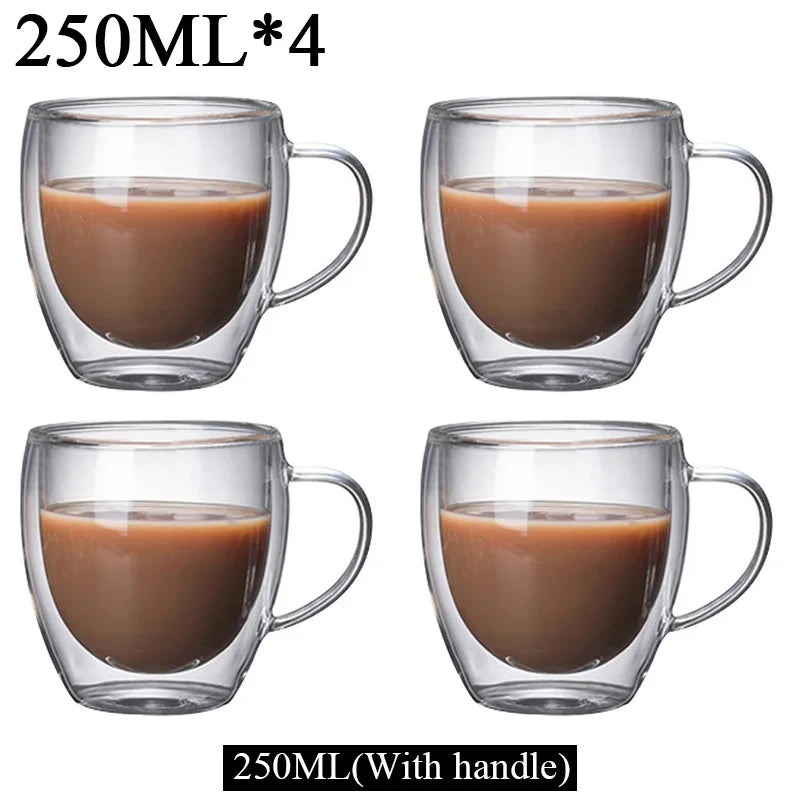 Double Wall Glass Coffee Mug