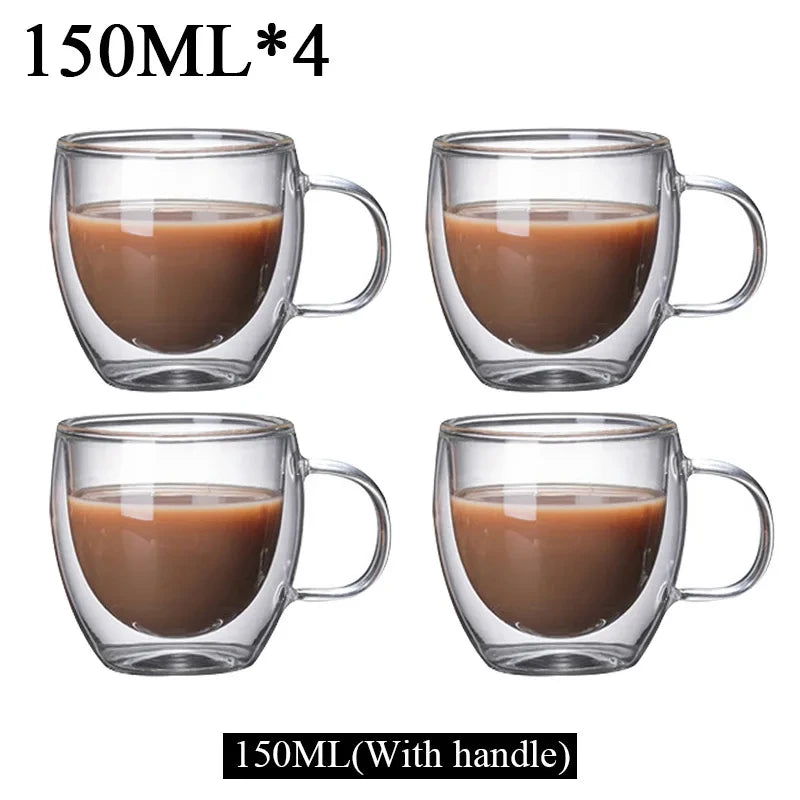 Double Wall Glass Coffee Mug