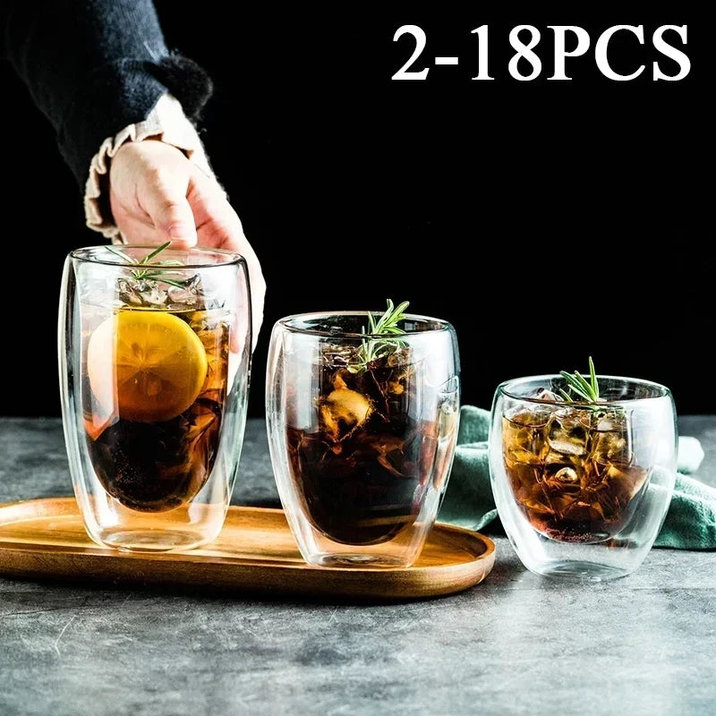 Double Wall Glass Coffee Mug