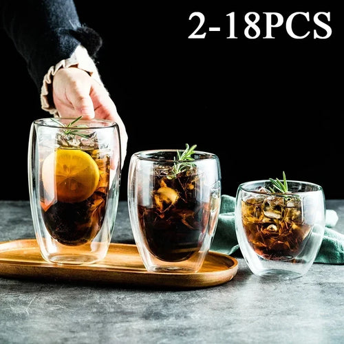 Double Wall Glass Coffee Mug