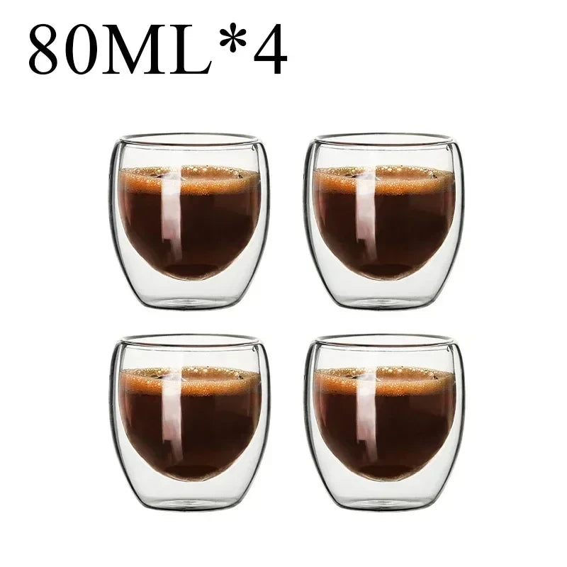 Double Wall Glass Coffee Mug