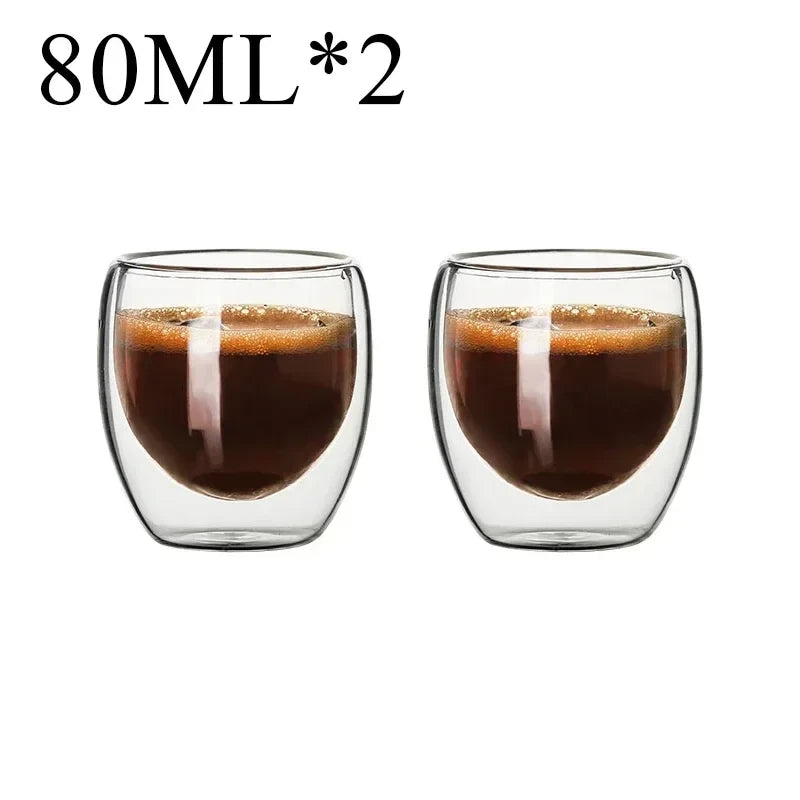 Double Wall Glass Coffee Mug