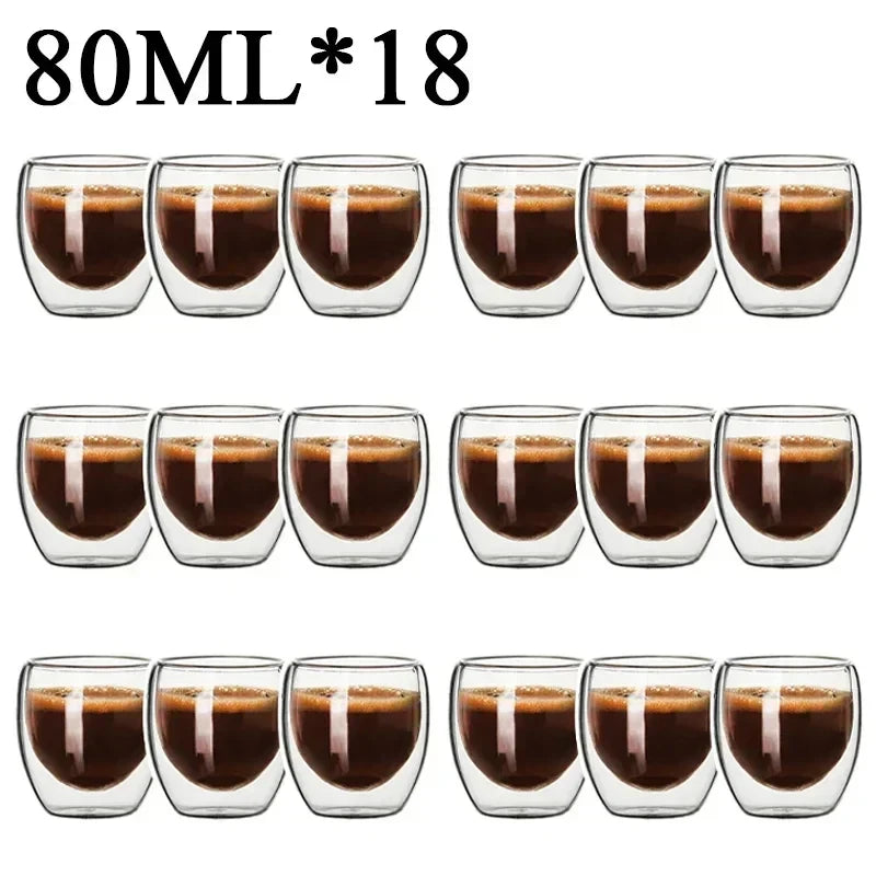 Double Wall Glass Coffee Mug