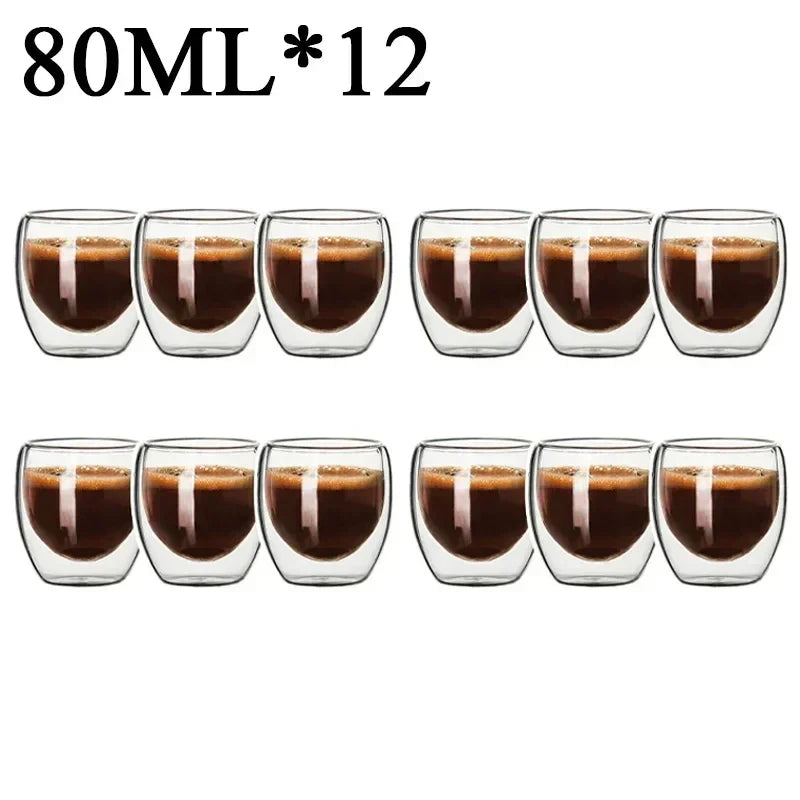 Double Wall Glass Coffee Mug