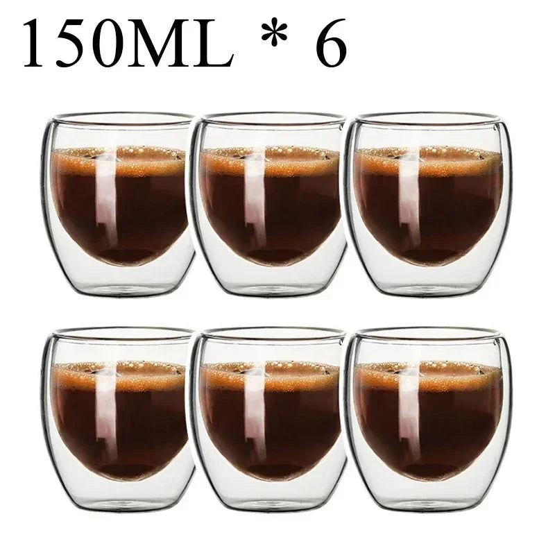 Double Wall Glass Coffee Mug