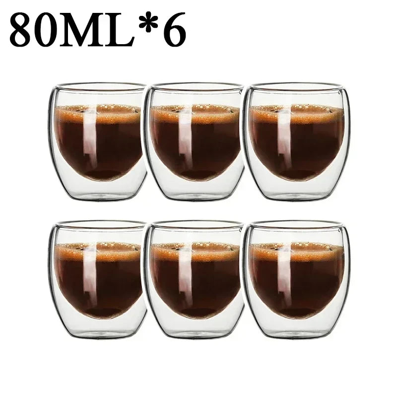 Double Wall Glass Coffee Mug