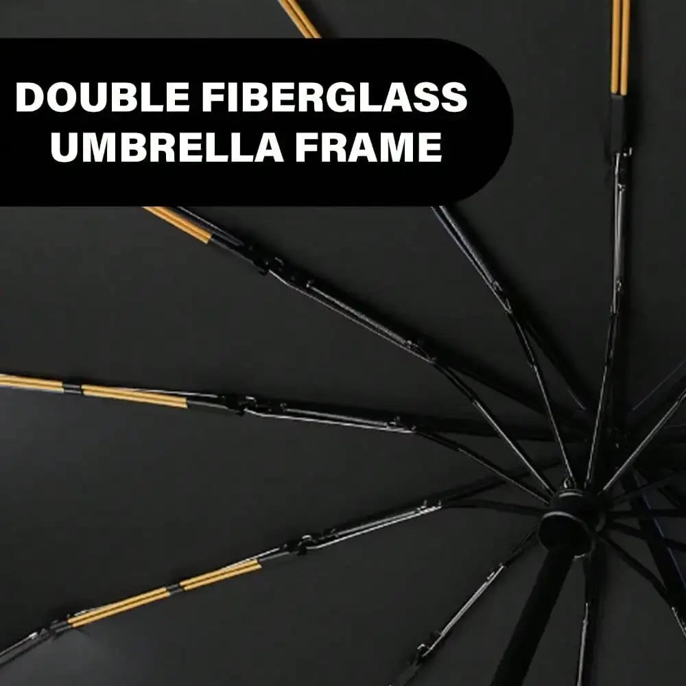 Automatic Black Glue Folding Umbrella
