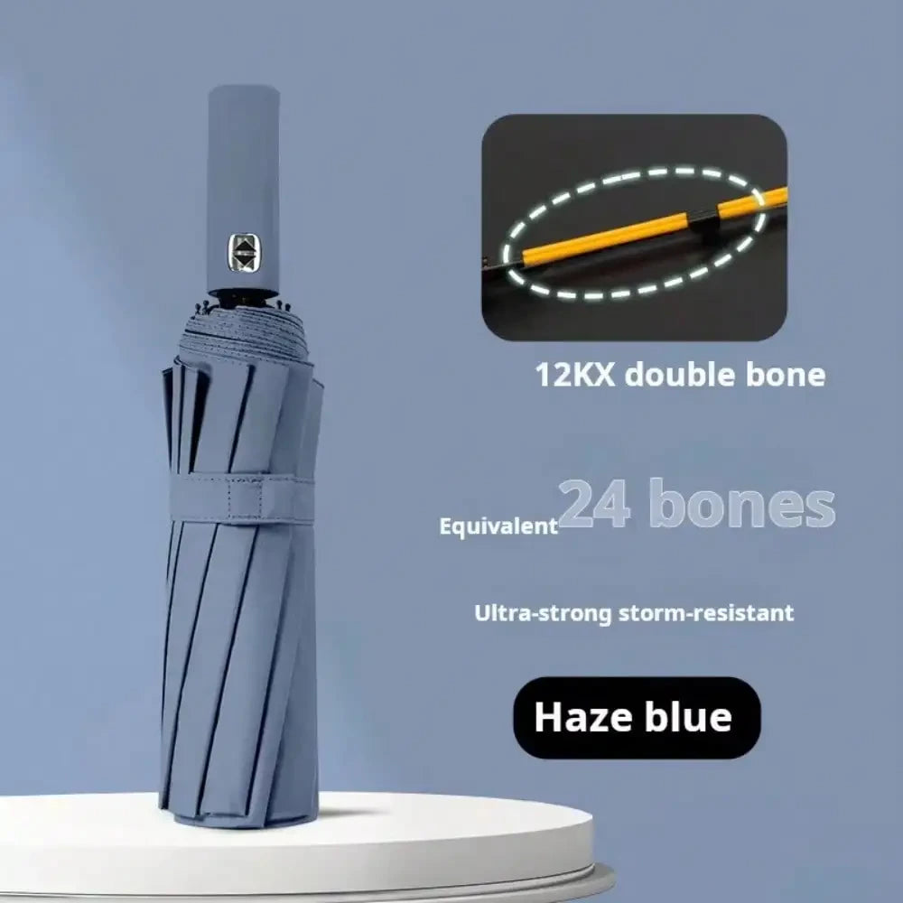 Automatic Black Glue Folding Umbrella