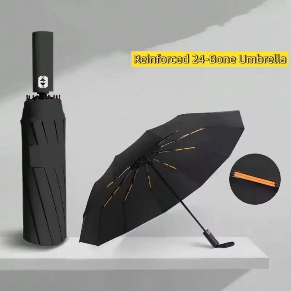Automatic Black Glue Folding Umbrella
